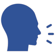 Icon of person speaking