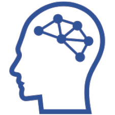 Person with symbol in head icon