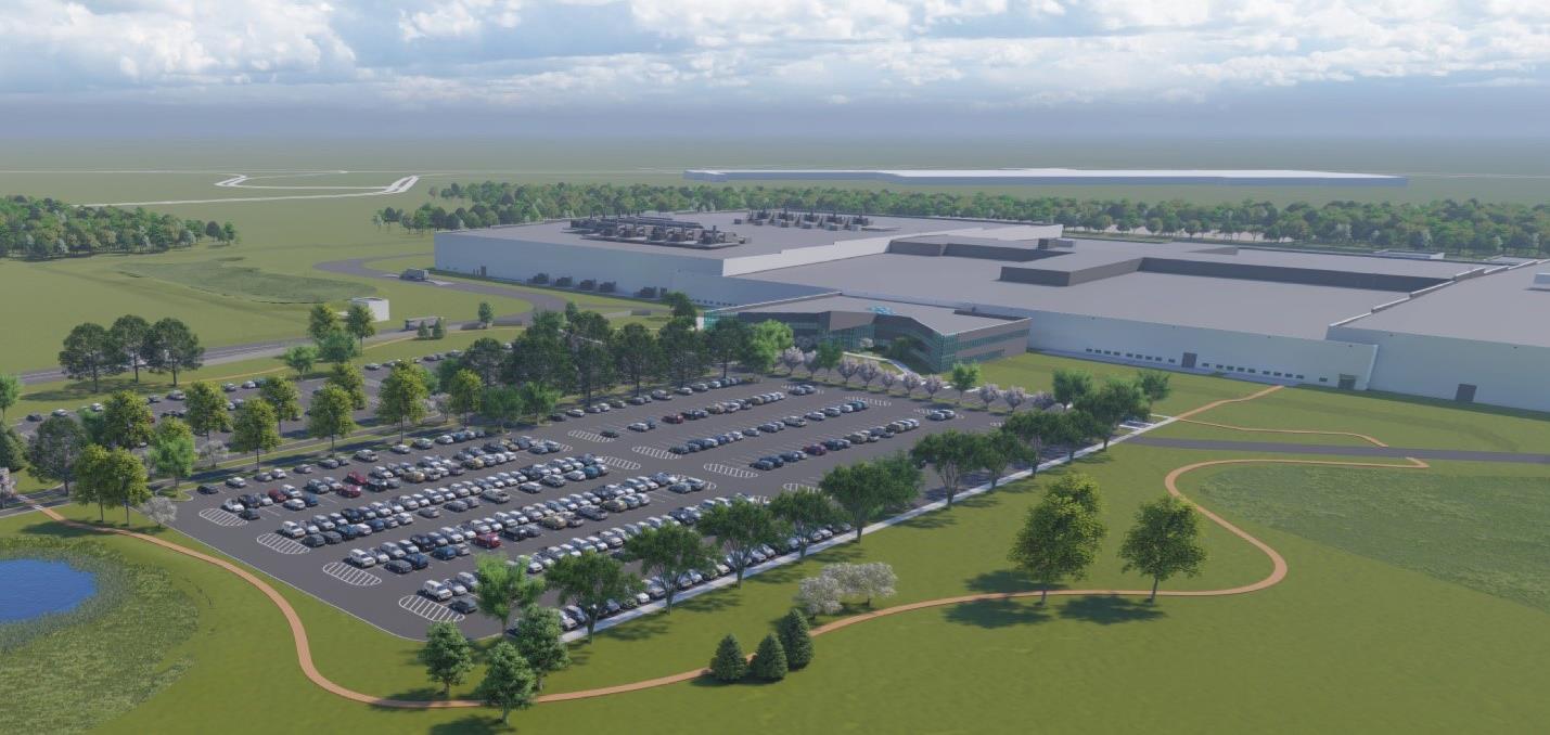 Conceptual rendering of Ultium Cells LLC battery cell manufacturing facility in Lordstown, Ohio. Conceptual rendering of Ultium Cells LLC battery cell manufacturing facility in Warren, Ohio.