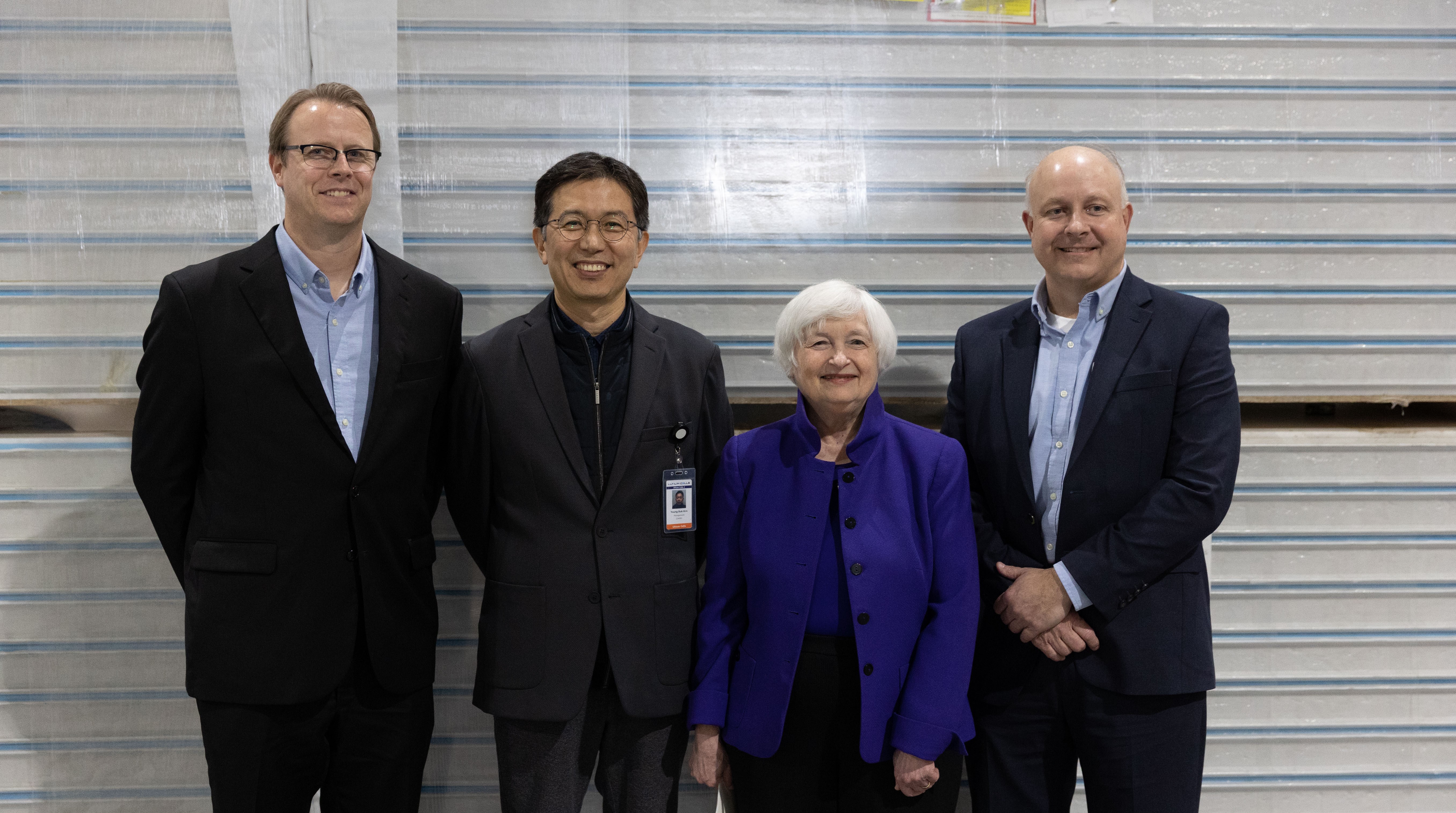Ultium Cells welcomes U.S. Treasury Secretary Janet Yellen to its battery cell manufacturing facility under construction in Spring Hill. 